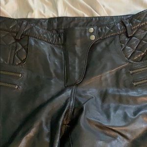 First manufacture leather pants